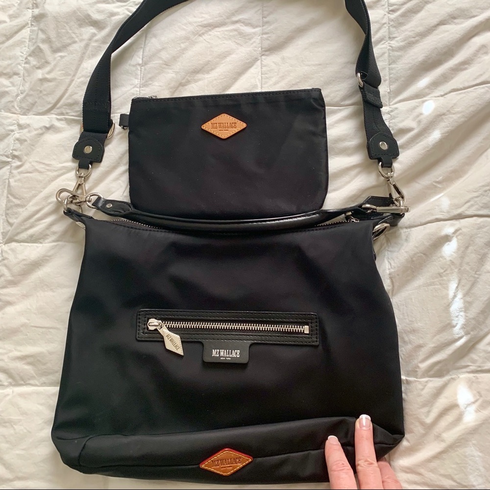 MZ Wallace Black Moto Capri bag.